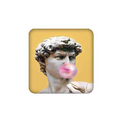 زیرلیوانی طرح مجسمه کد 557