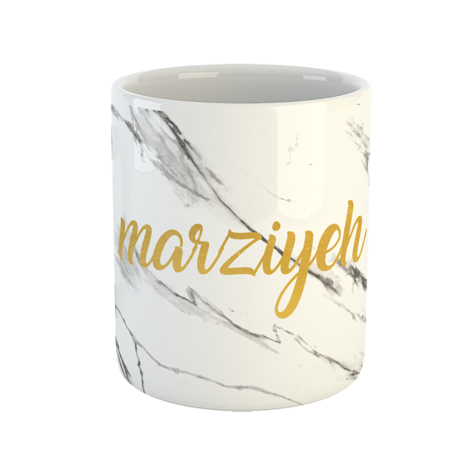 ماگ طرح مرمر مدل مرضیه