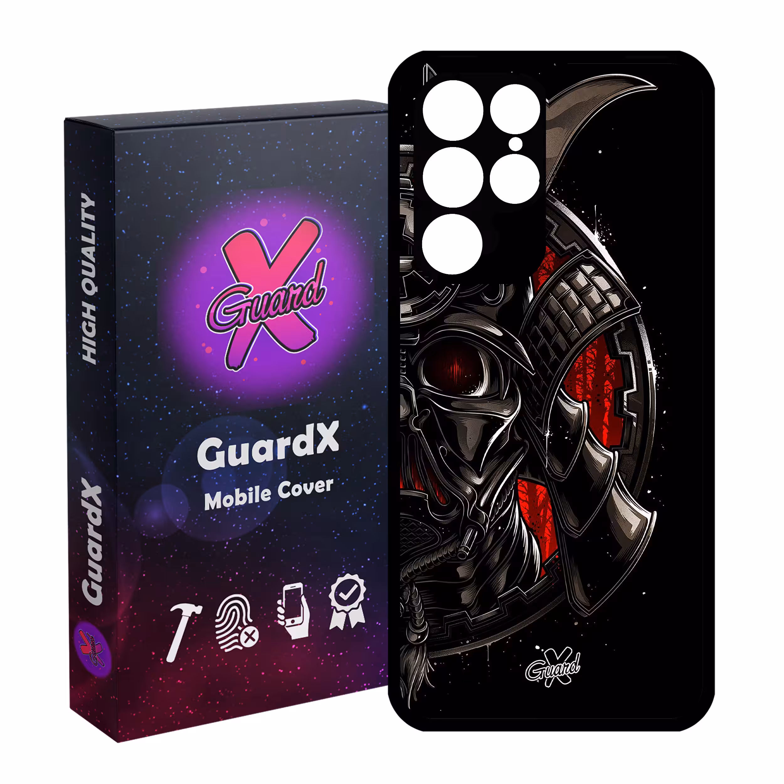 کاور گارد ایکس طرح Samurai مدل Glass10119 مناسب برای گوشی موبایل سامسونگ Galaxy S22 Ultra