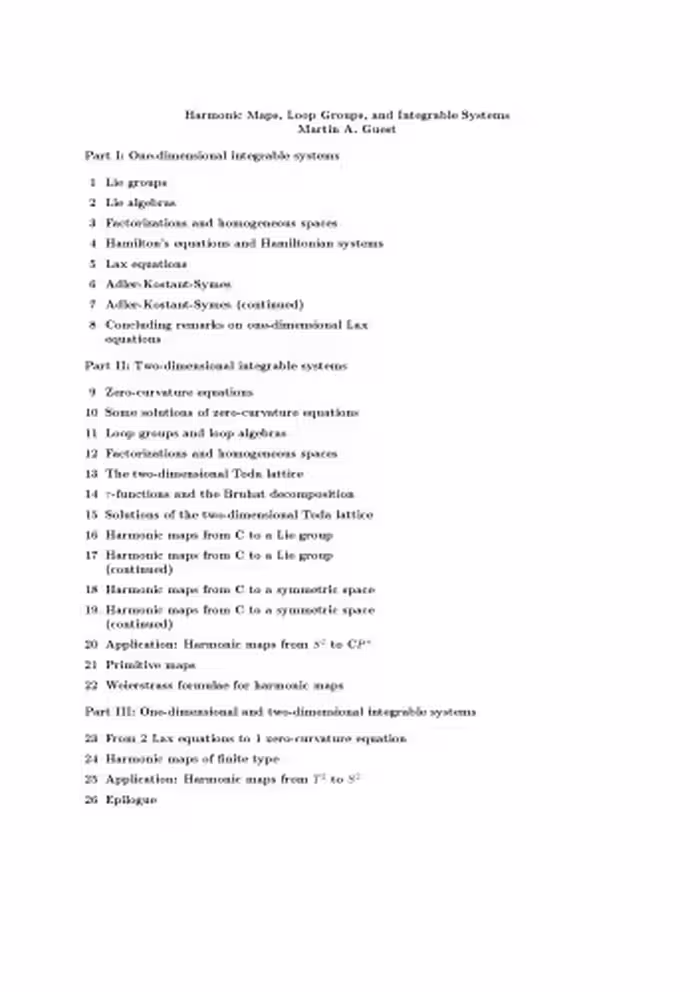 خرید و دانلود نسخه کامل کتاب Harmonic Maps, Loop Groups, and Integrable Systems