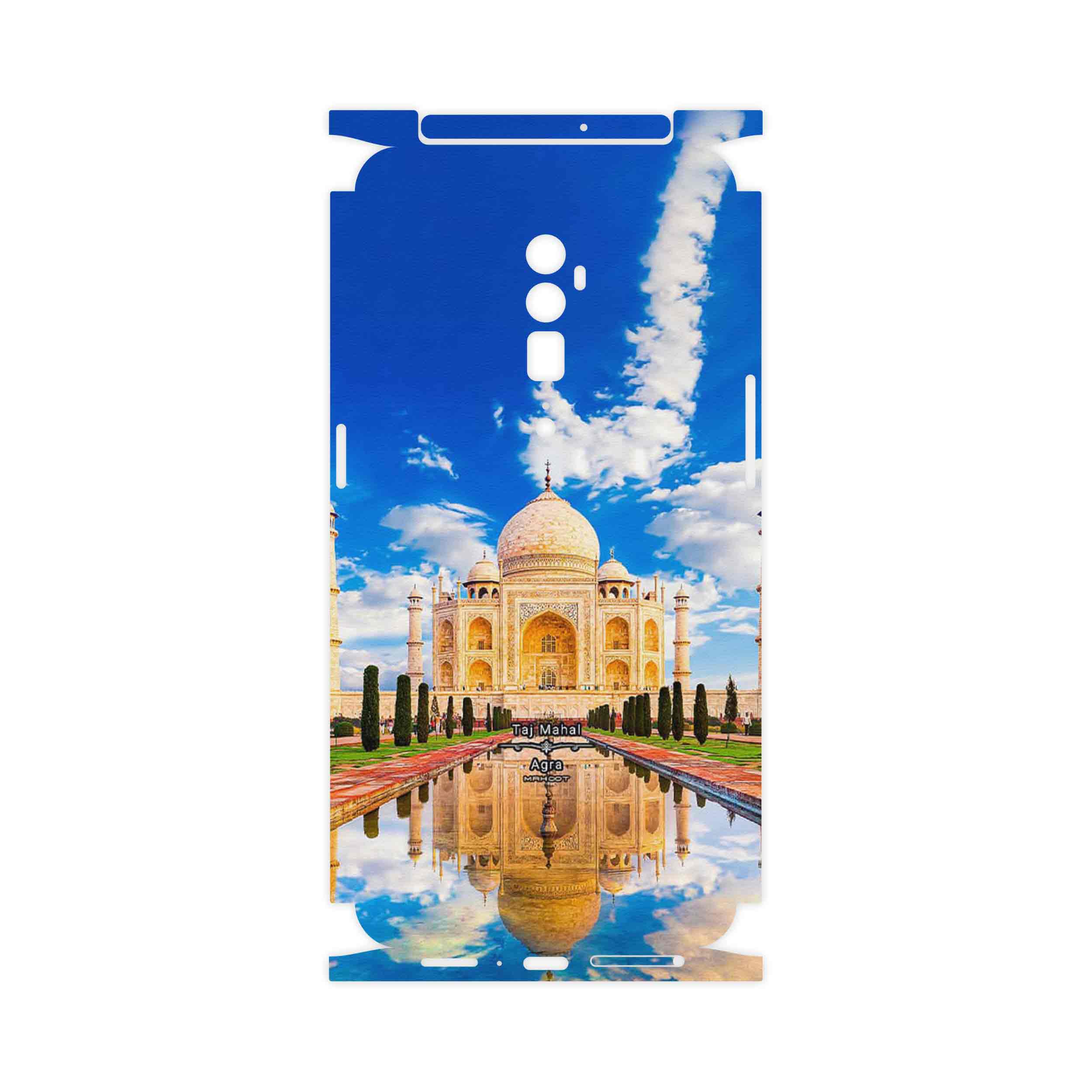برچسب پوششی ماهوت مدل The Taj Mahal-FullSkin مناسب برای گوشی موبایل اپو RENO 10X