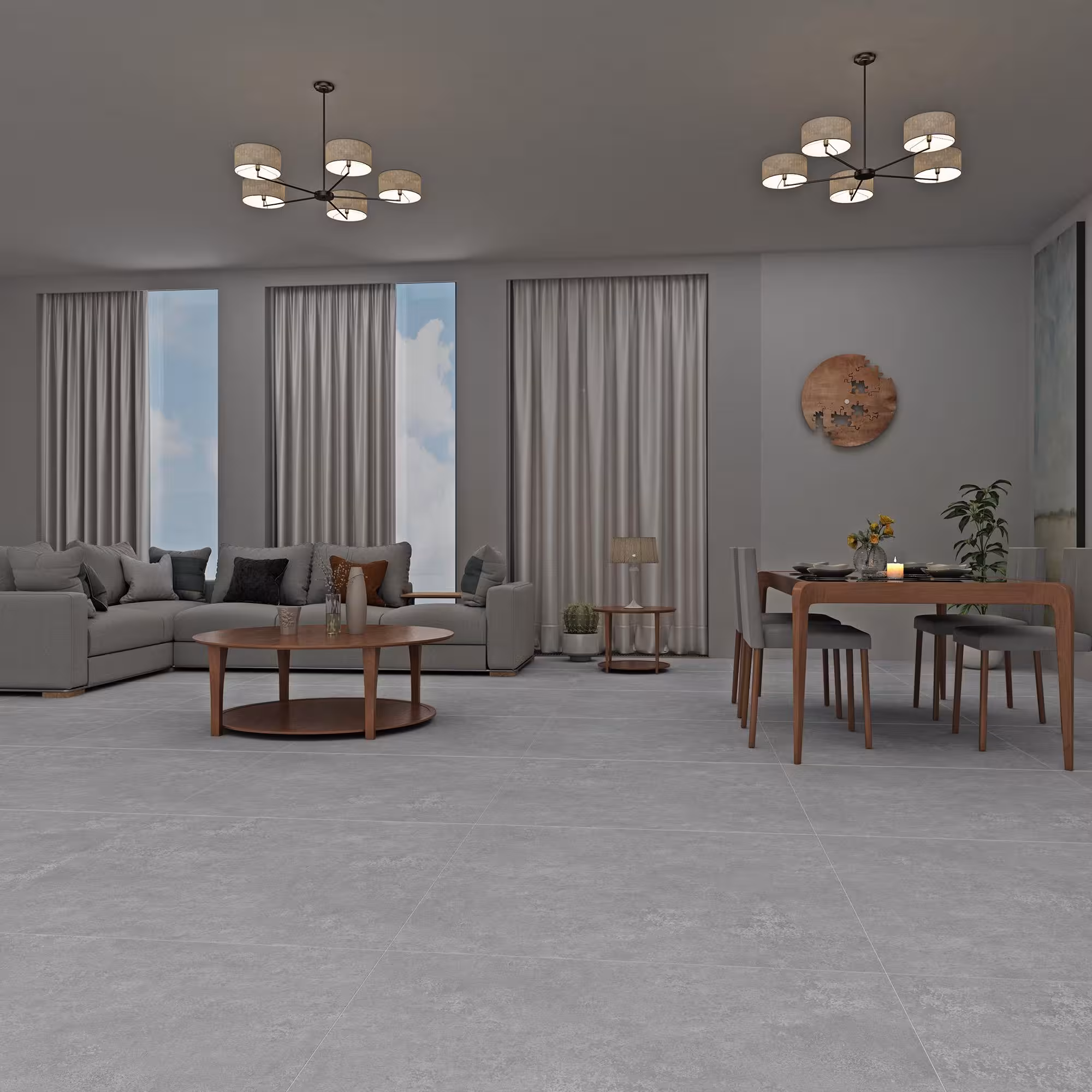 سرامیک کف توکیو سیلور مات ایفاسرام 100*100