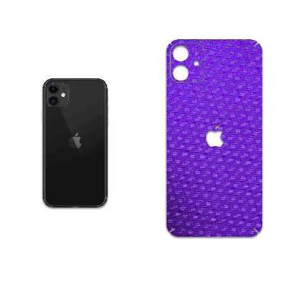 برچسب پوششی ماهوت مدل Purple-Fiber مناسب برای گوشی موبایل اپل iPhone 11
