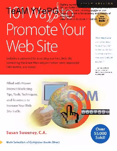 خرید و دانلود نسخه کامل کتاب 101 Ways to Promote Your Web Site