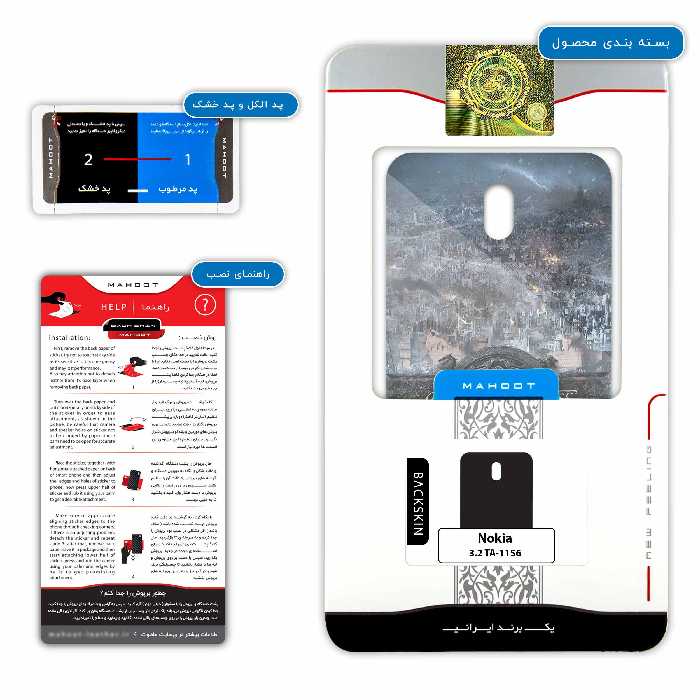 برچسب پوششی ماهوت مدل Game of Thrones مناسب برای گوشی موبایل نوکیا 3.2 TA-1156