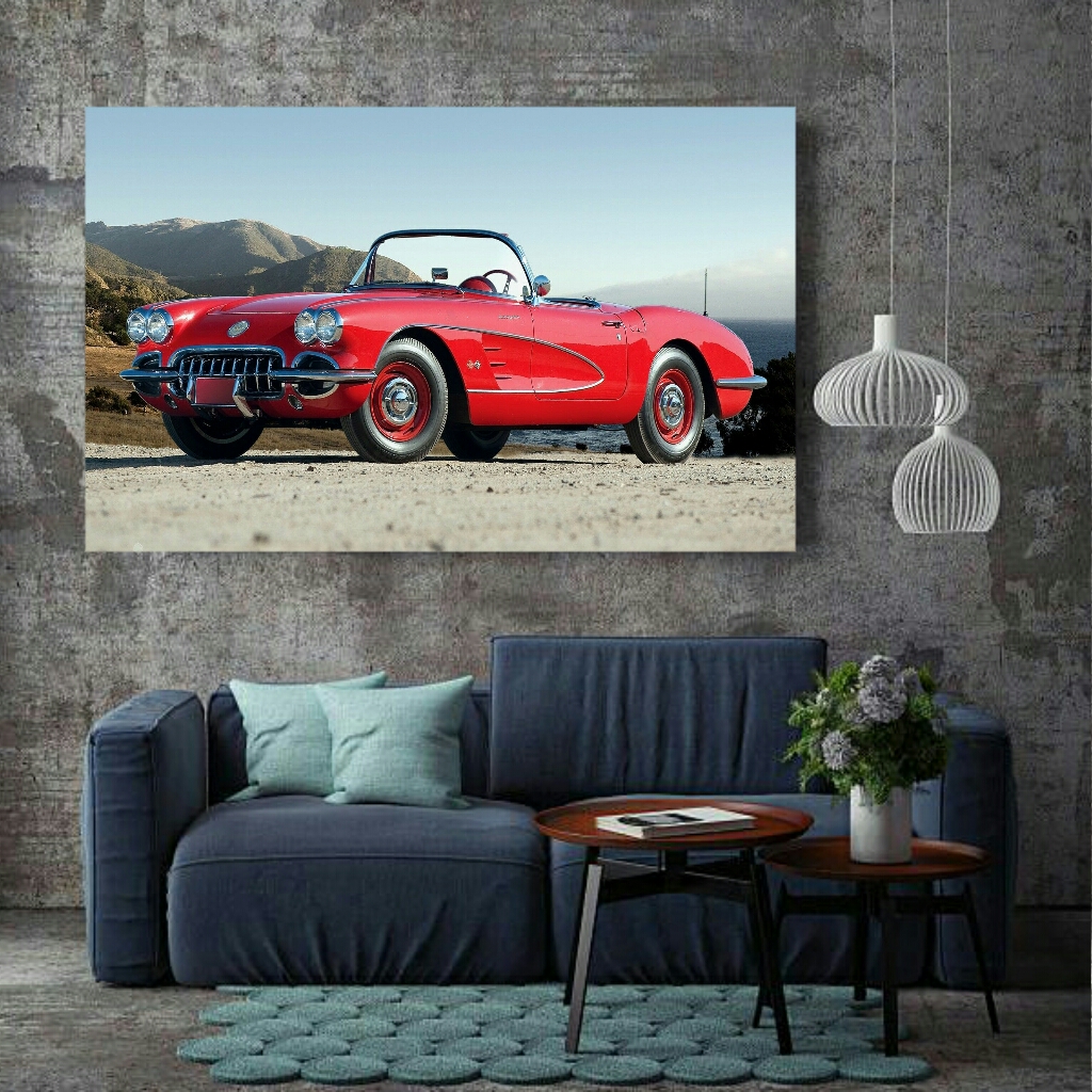 تابلو بوم طرح ماشین کلاسیک مدل SDB559