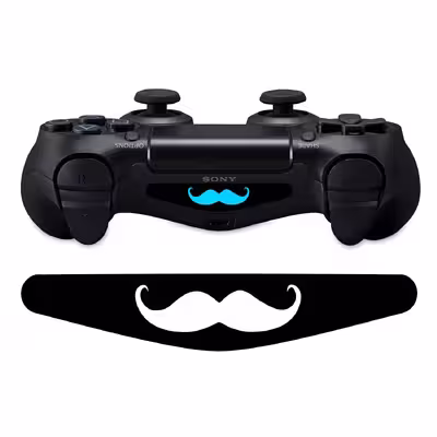 برچسب لایت بار دسته پلی استیشن 4 ونسونی طرح Mustacheبسته 2عددی