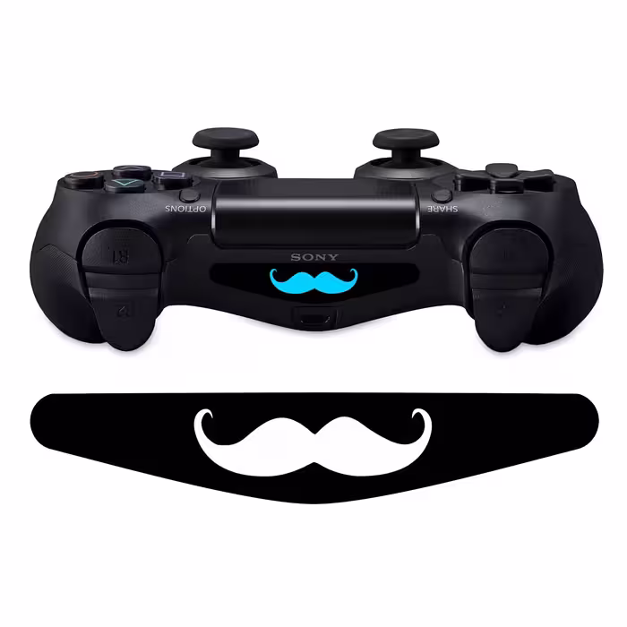 برچسب لایت بار دسته پلی استیشن 4 ونسونی طرح Mustacheبسته 2عددی