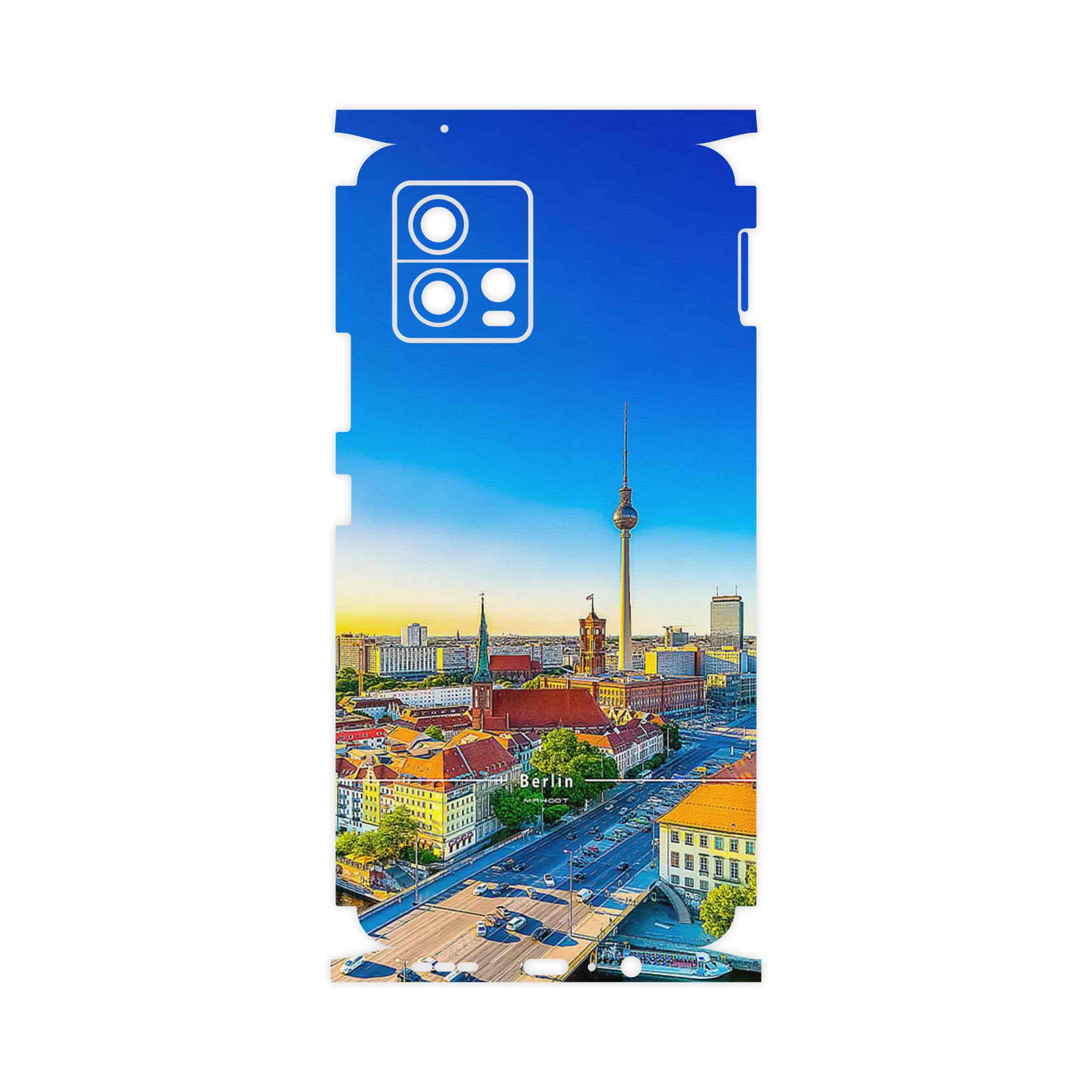 برچسب پوششی ماهوت مدل City of Berlin-FullSkin مناسب برای گوشی موبایل موتورولا Moto G72