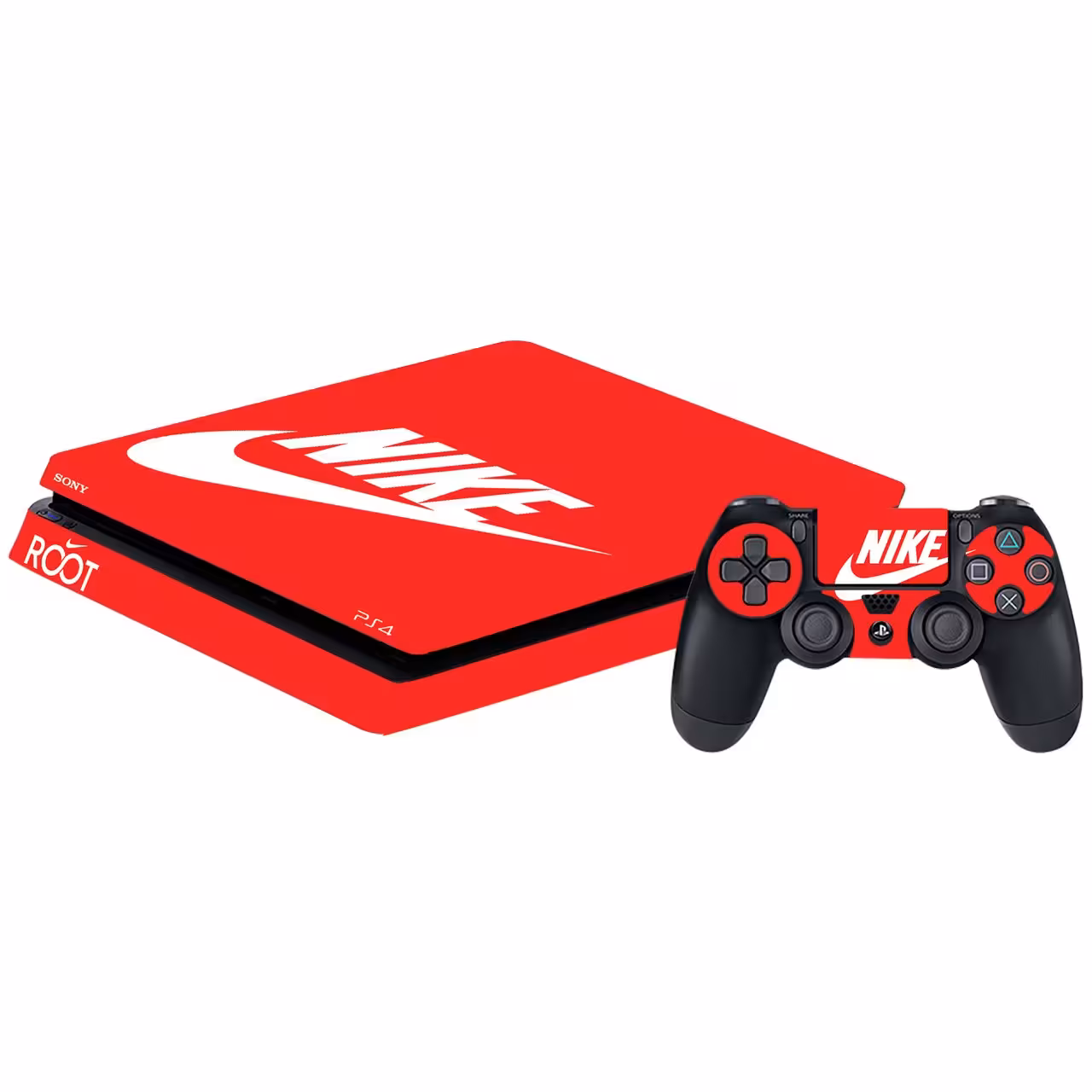 برچسب افقی پلی استیشن 4 گراسیپا طرح Red Nike