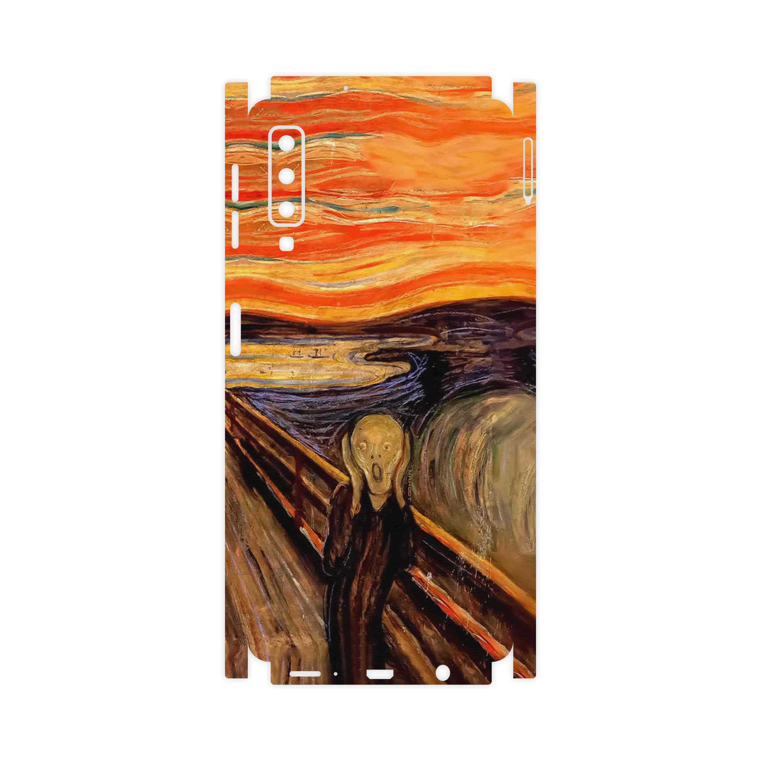 برچسب پوششی ماهوت مدل The Scream of Munch-FullSkin مناسب برای گوشی موبایل سامسونگ Galaxy A7 2018