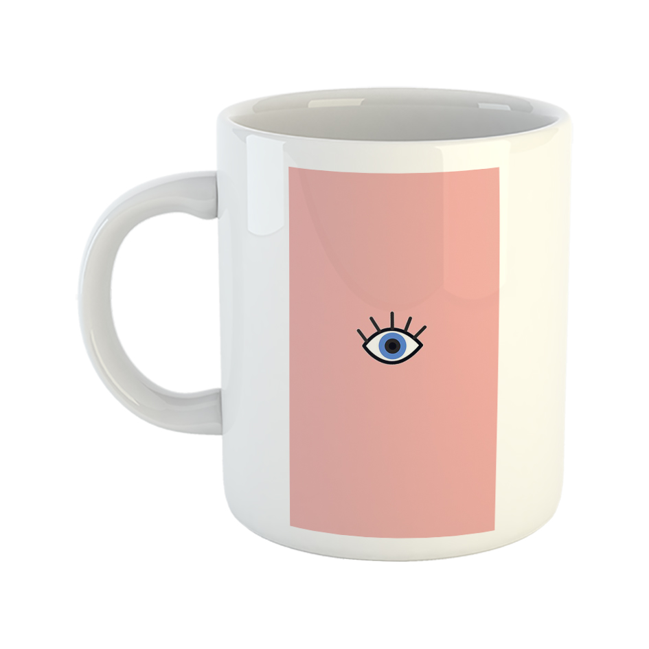 ماگ طرح چشم نظر مدل چشم زخم E2