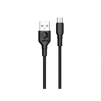 کابل شارژ گرین لاین USB-A به 3M Micro USB مدل GNCMC2BK
