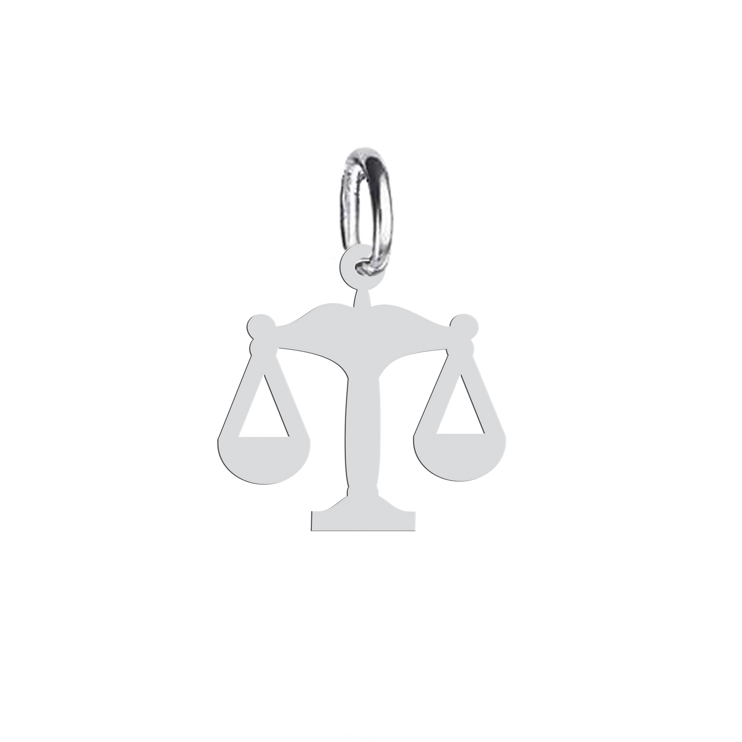 آویز گردنبند نقره هایکا طرح ترازوی عدالت مدل nha 416