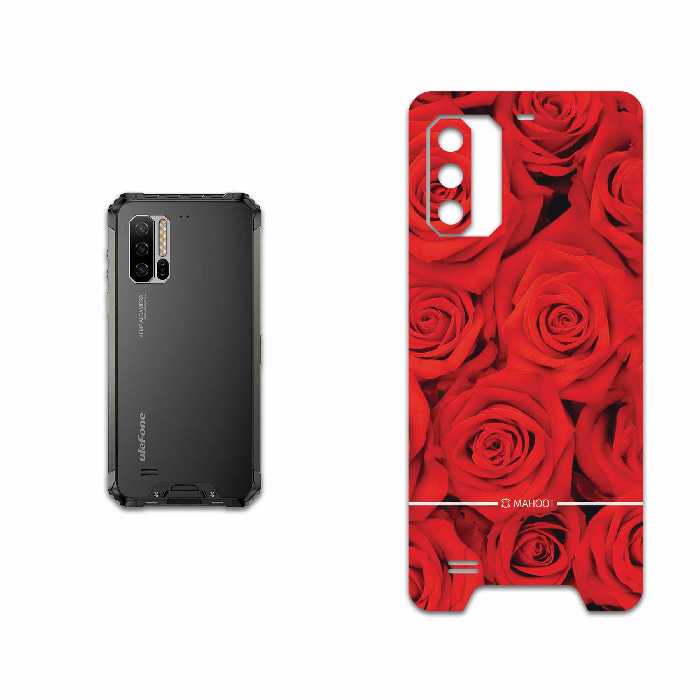 برچسب پوششی ماهوت مدل Red-Flower مناسب برای گوشی موبایل یولفون Armor 7