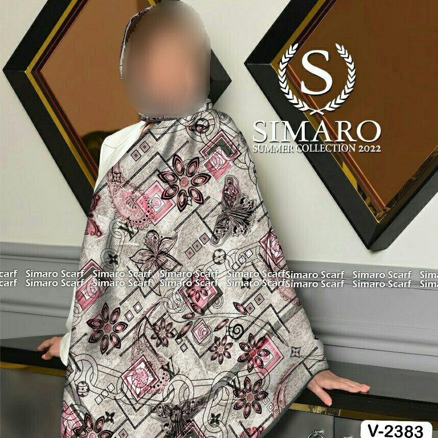 روسری کرپ حریر قواره بزرگ کد 035