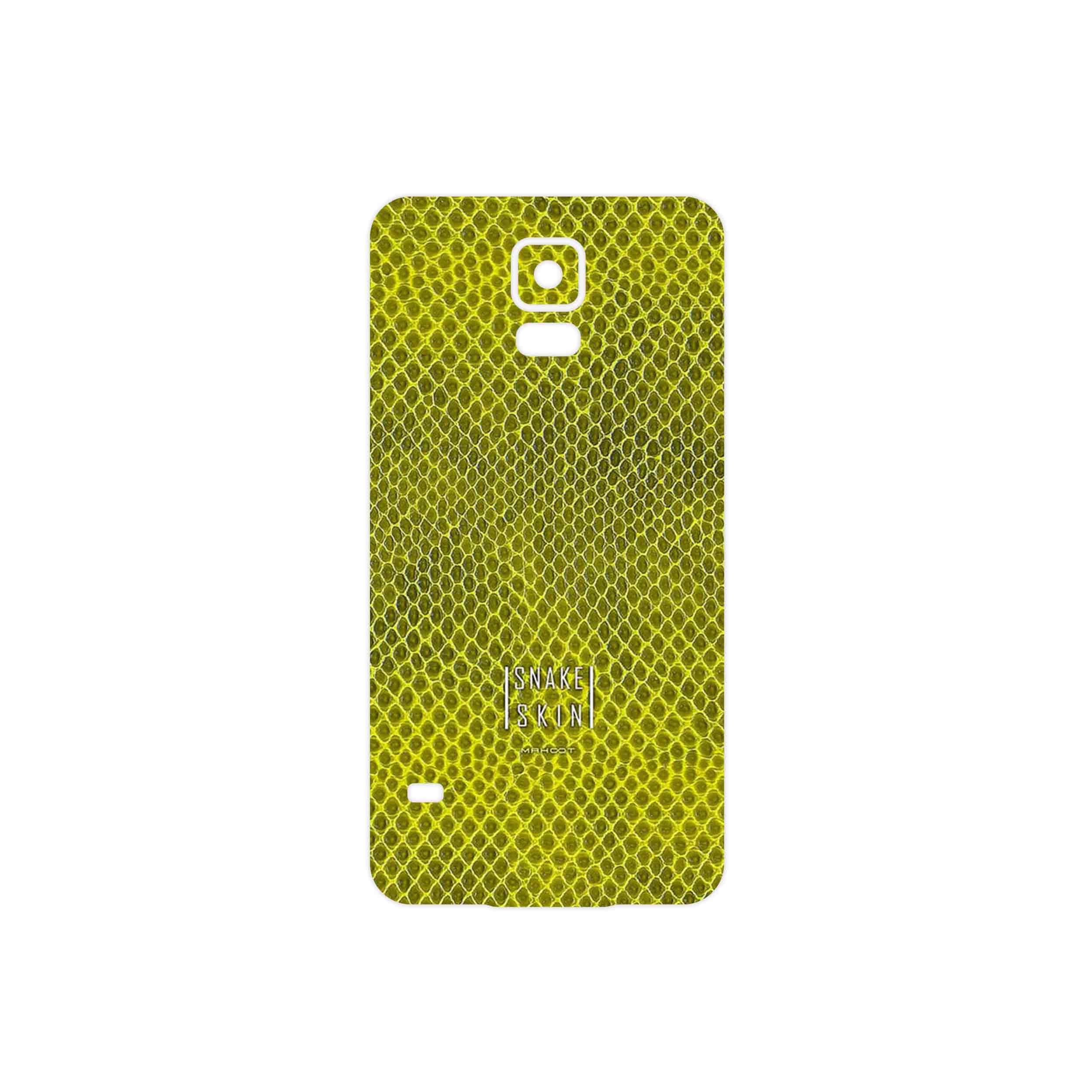 برچسب پوششی ماهوت مدل Yellow Snake Skin مناسب برای گوشی موبایل سامسونگ Galaxy S5