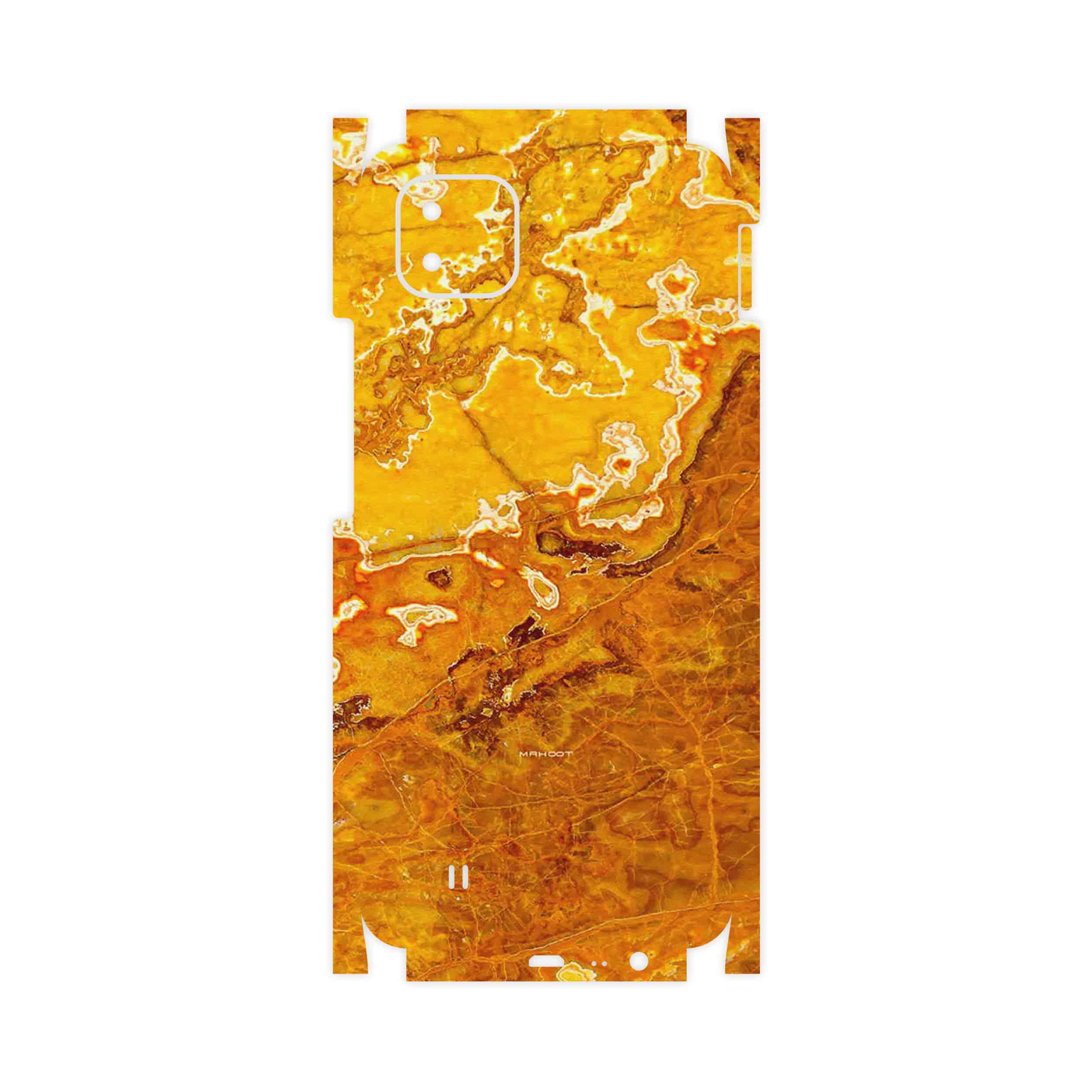 برچسب پوششی ماهوت مدل Gold Marble-FullSkin مناسب برای گوشی موبایل ریلمی C11 2021