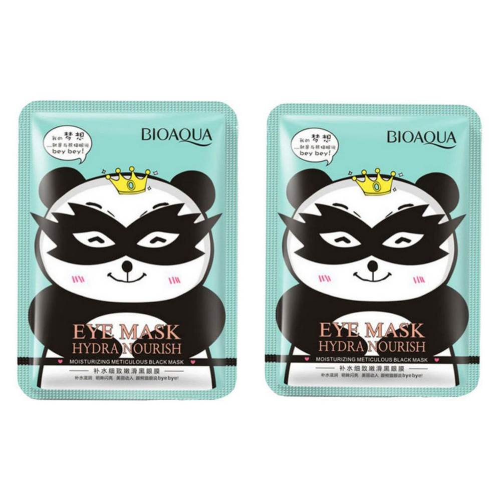 ماسک دور چشم بایو آکوا مدل پاندا وزن 15 گرم بسته 2 عددی