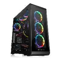کیس ترمالتیک View 32 Tempered Glass RGB Edition