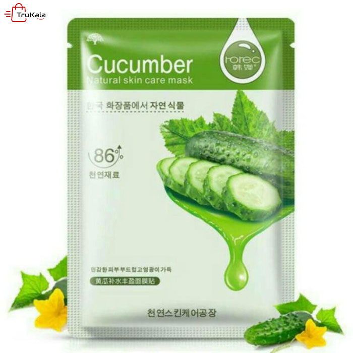 ماسک ورقه ای آبرسان صورت عصاره خیار rorec