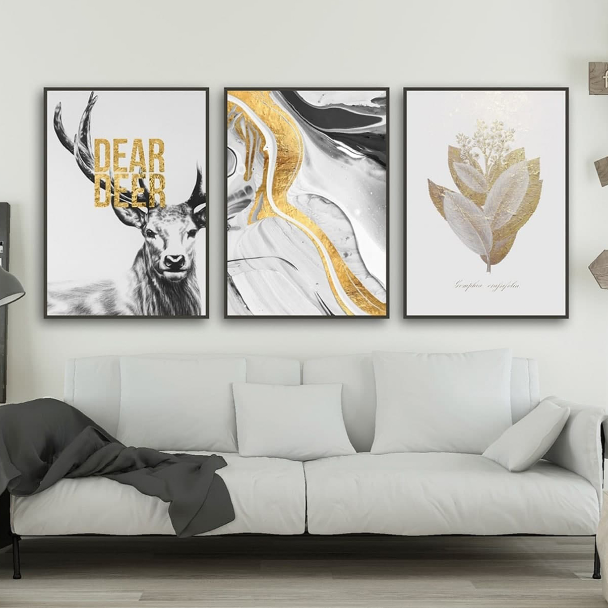 تابلو آتریسا طرح مدرن مدل AT00410 مجموعه 3 عددی 