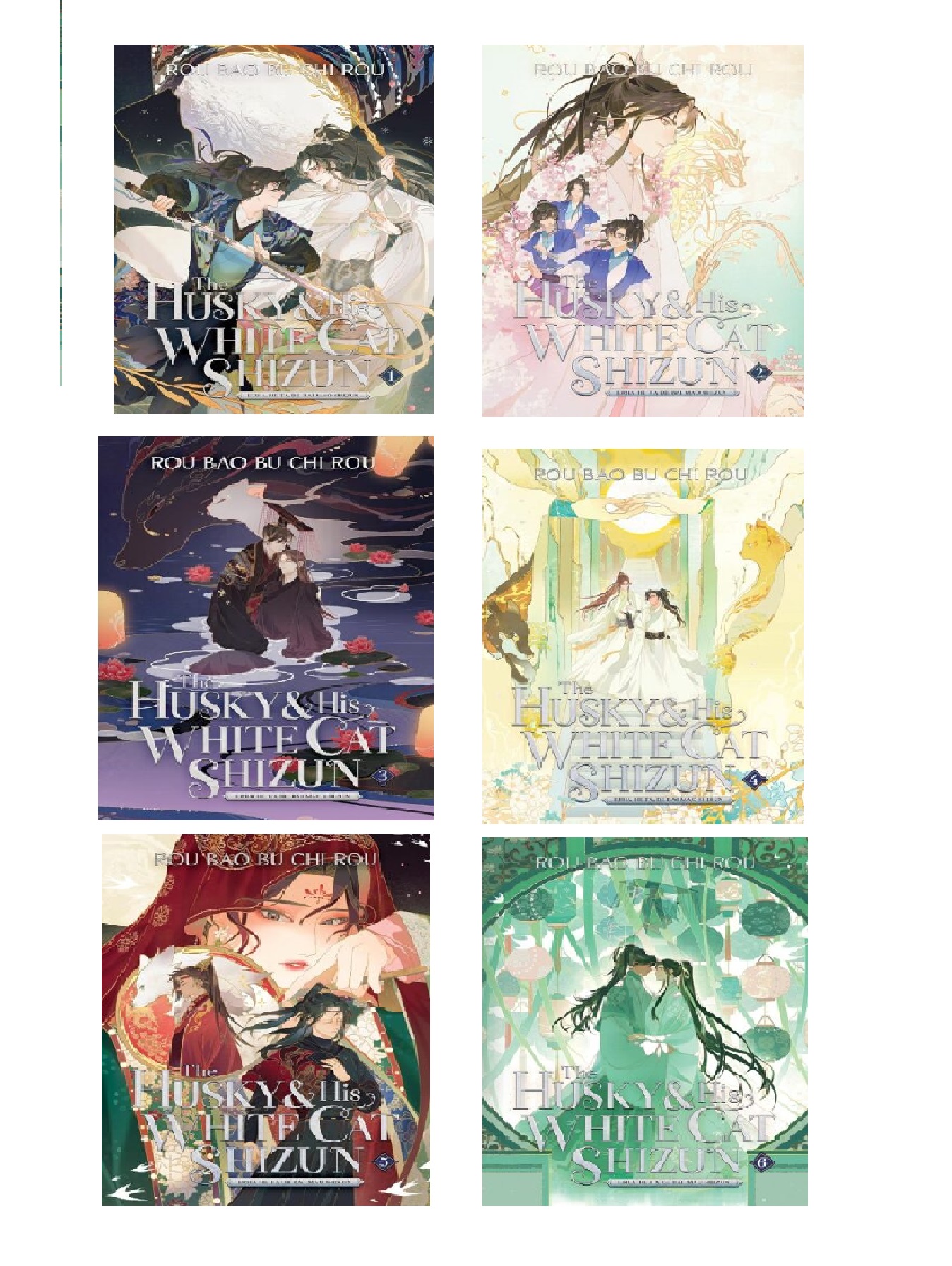 The Husky and His White Cat Shizun Vol 1 – 6 مجموعه 6 جلدی کتاب هاسکی و گربه سفیدش شیزون