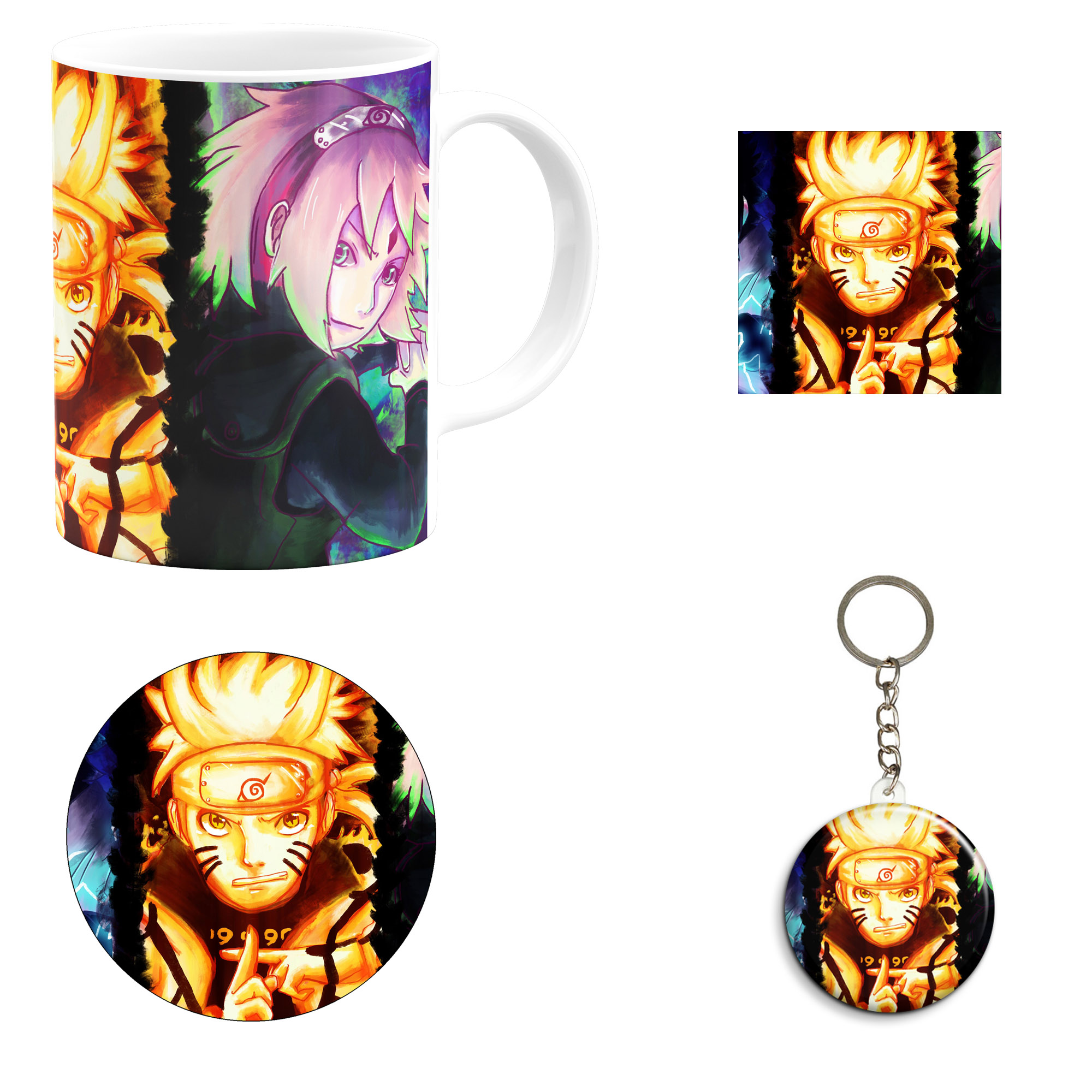 ست هدیه ماگ مدل انیمه ناروتو کد M35