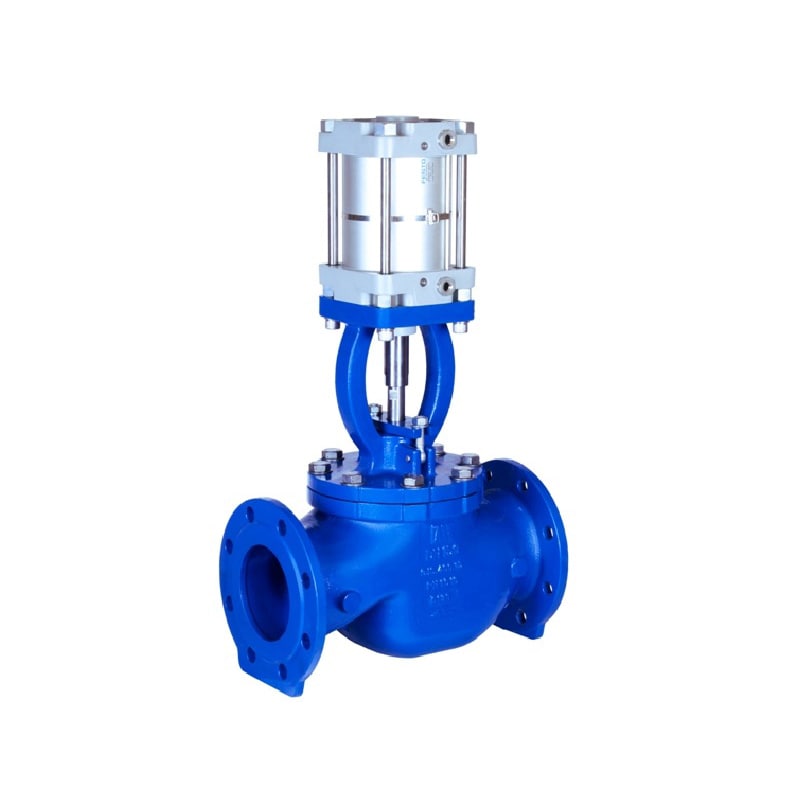 شیر گلوب با عملگر پنوماتیک میراب