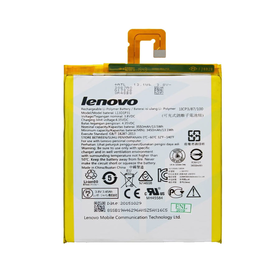 باتری تبلت مدل L13D1P31 با ظرفیت 3550 میلی آمپر مناسب برای تبلت لنوو Tab2 A7-30