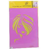 شابلون استنسیل 30*40 طرح چهره کد A153 مجد