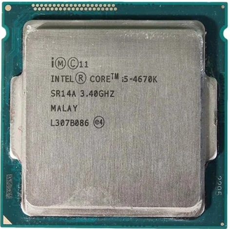 پردازنده CPU اینتل تری مدل i5-4670K LGA 1150 با فرکانس 3.4 گیگاهرتز