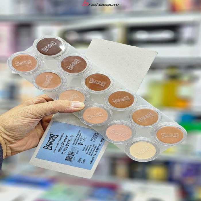 پالت گریم و کانتورینگ 12 رنگ گریماس