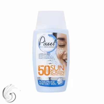 کرم ضد آفتاب بی‌رنگ پیکسل SPF50 مدل Oily Acne-Prone Skin، مناسب پوست‌های چرب، حجم 50 میلی‌لیتر