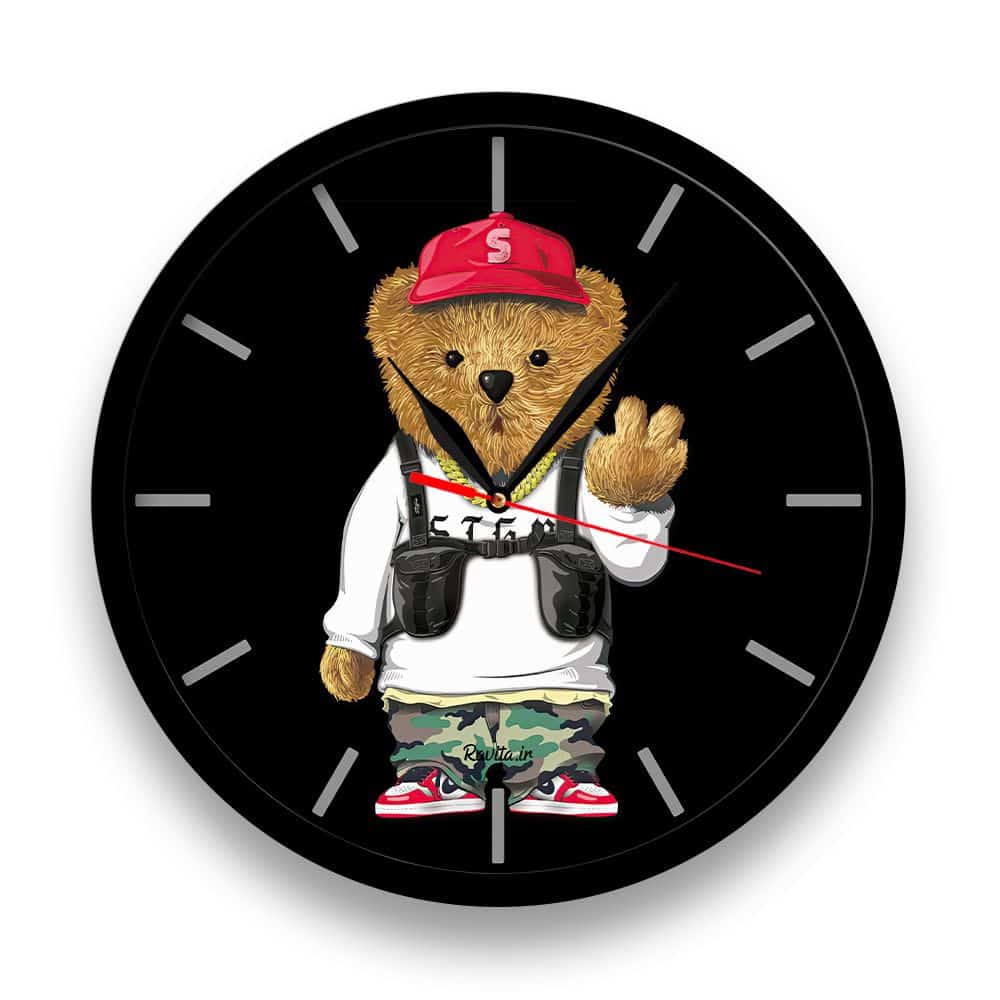 ساعت‌ دیواری راویتا طرح تدی کد 3426