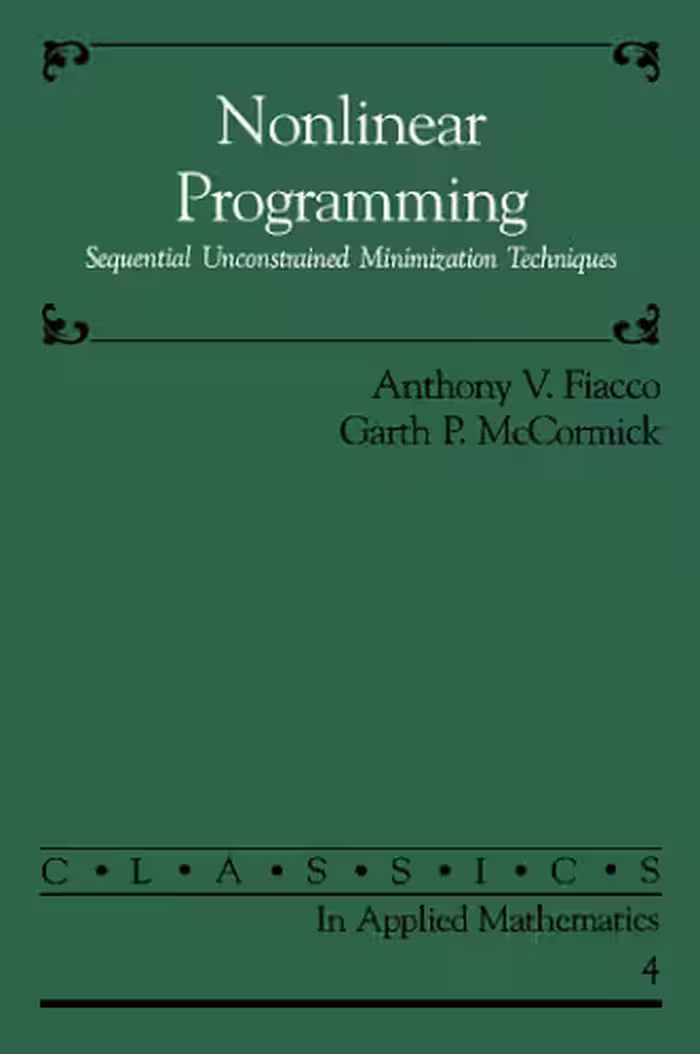 خرید و دانلود نسخه کامل کتاب Nonlinear programming: sequential unconstrained minimization techniques