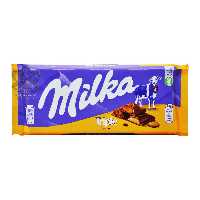 شکلات تریپل کارامل مغزدار 90 گرم میلکا - milka
