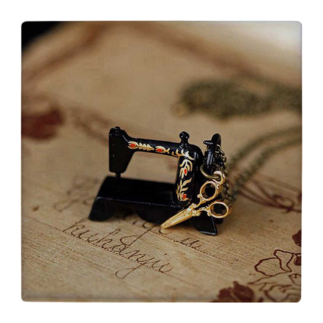 کاشی کارنیلا طرح ماکت چرخ خیاطی کد wk3930