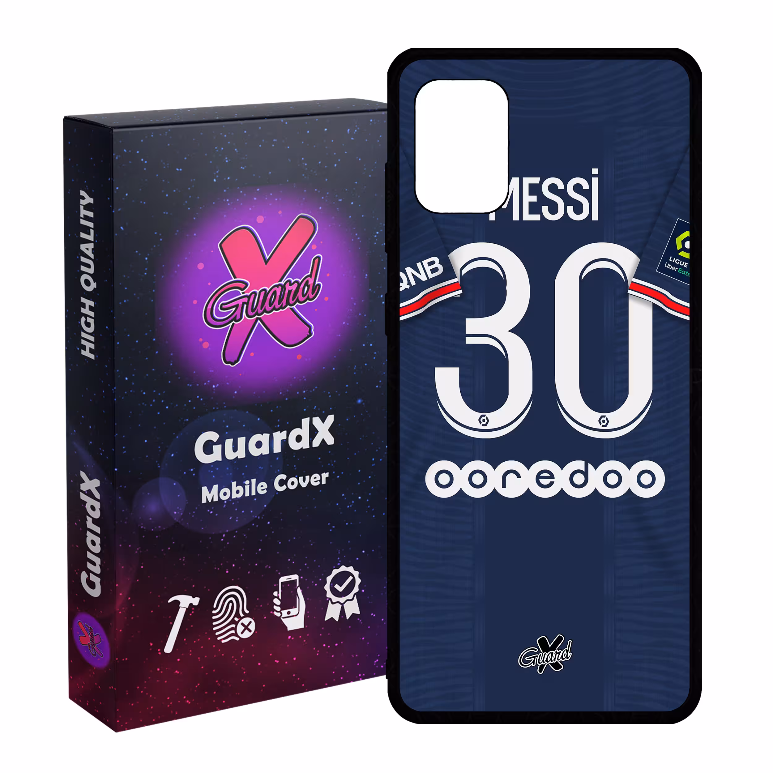 کاور گارد ایکس طرح Messi مدل Glass50356 مناسب برای گوشی موبایل سامسونگ Galaxy A31