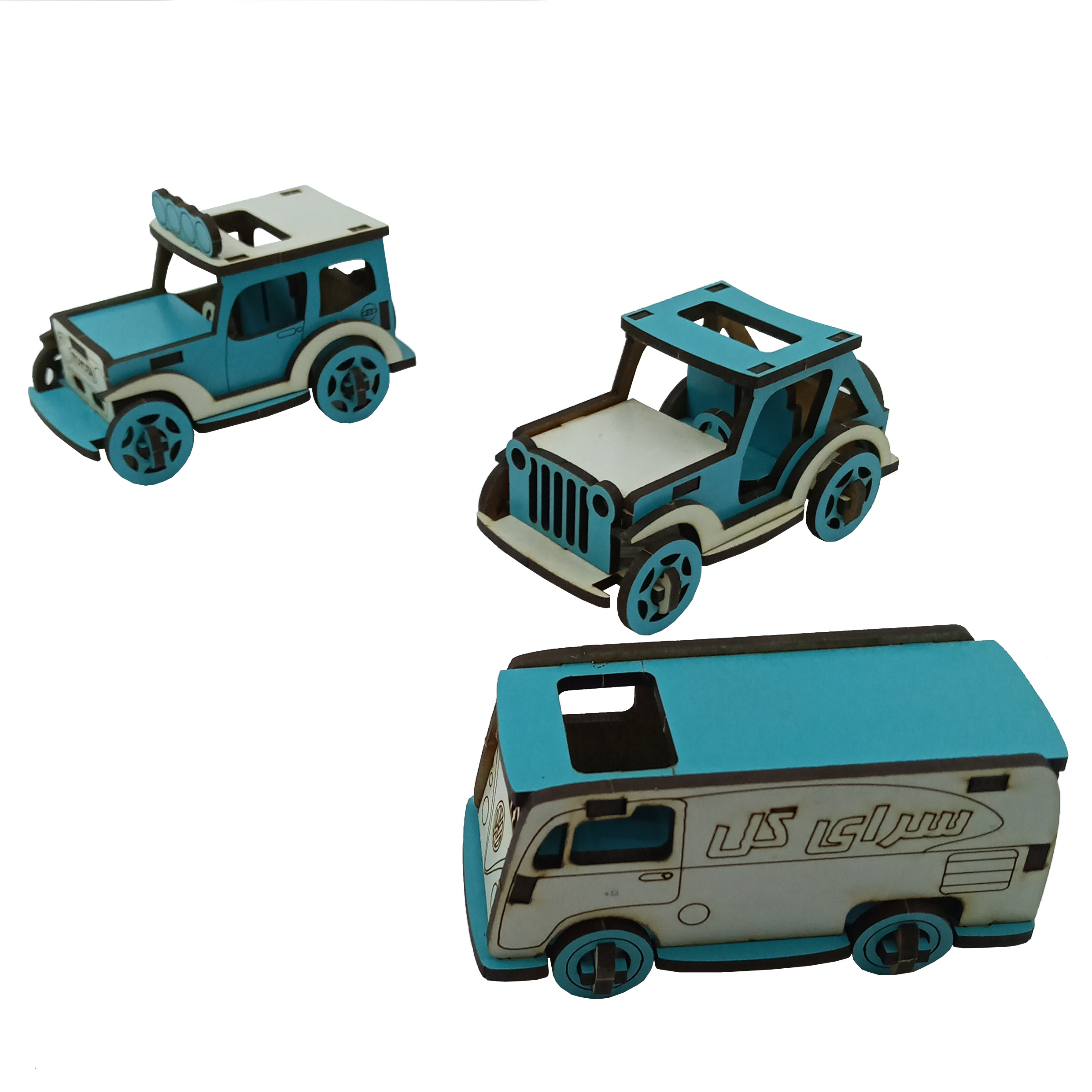 ماکت دکوری طرح ماشین کد MA-26 مجموعه 3 عددی