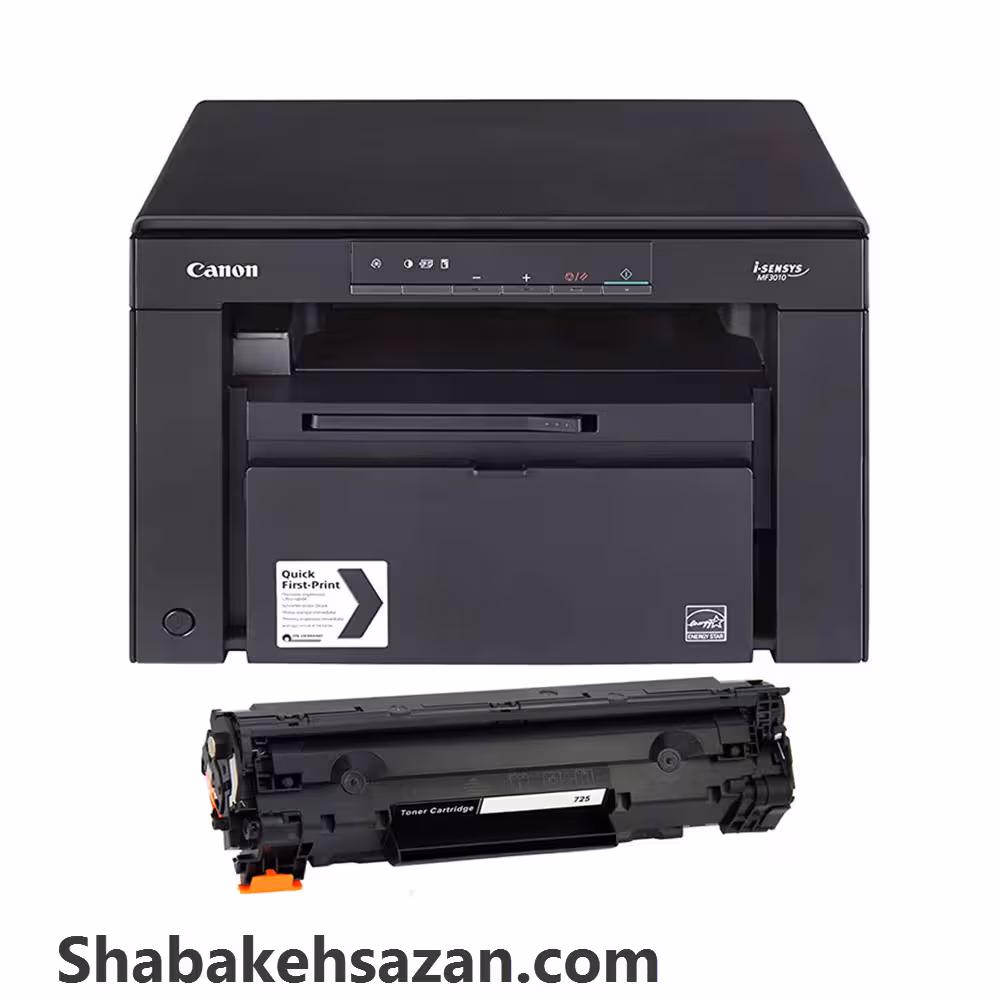 پرینتر چندکاره لیزری کانن مدل i-Sensys MF3010 به همراه تونر