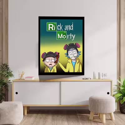 تابلو مدل Rick &amp; Morty کد F-1067