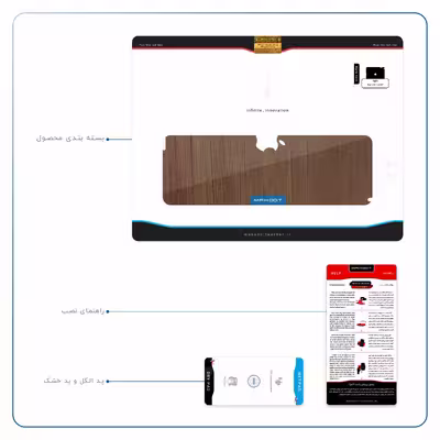 برچسب پوششی ماهوت مدل Orange-Wood مناسب برای تبلت اپل iPad 2 2011 A1397