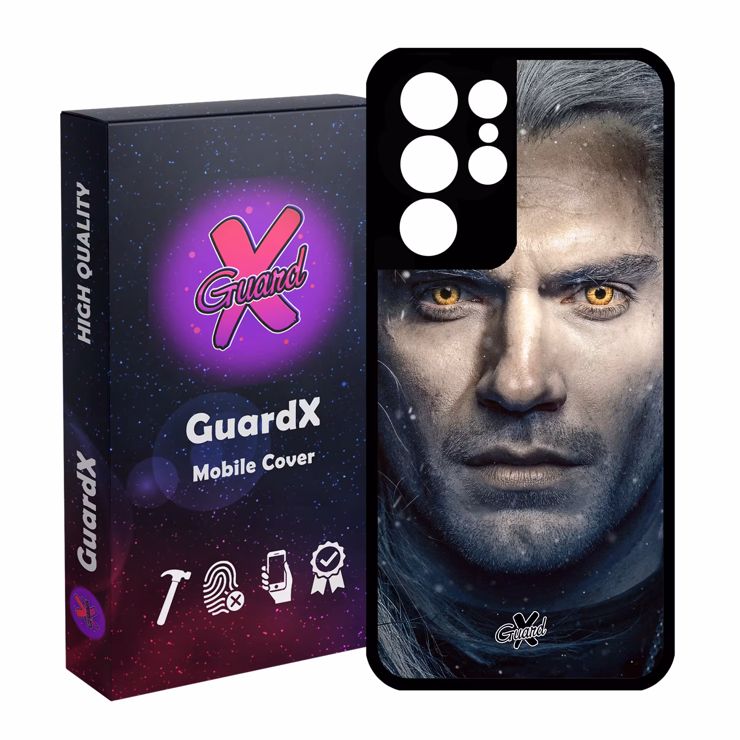 کاور گارد ایکس طرح Witcher مدل Glass10177 مناسب برای گوشی موبایل سامسونگ Galaxy S21 Ultra