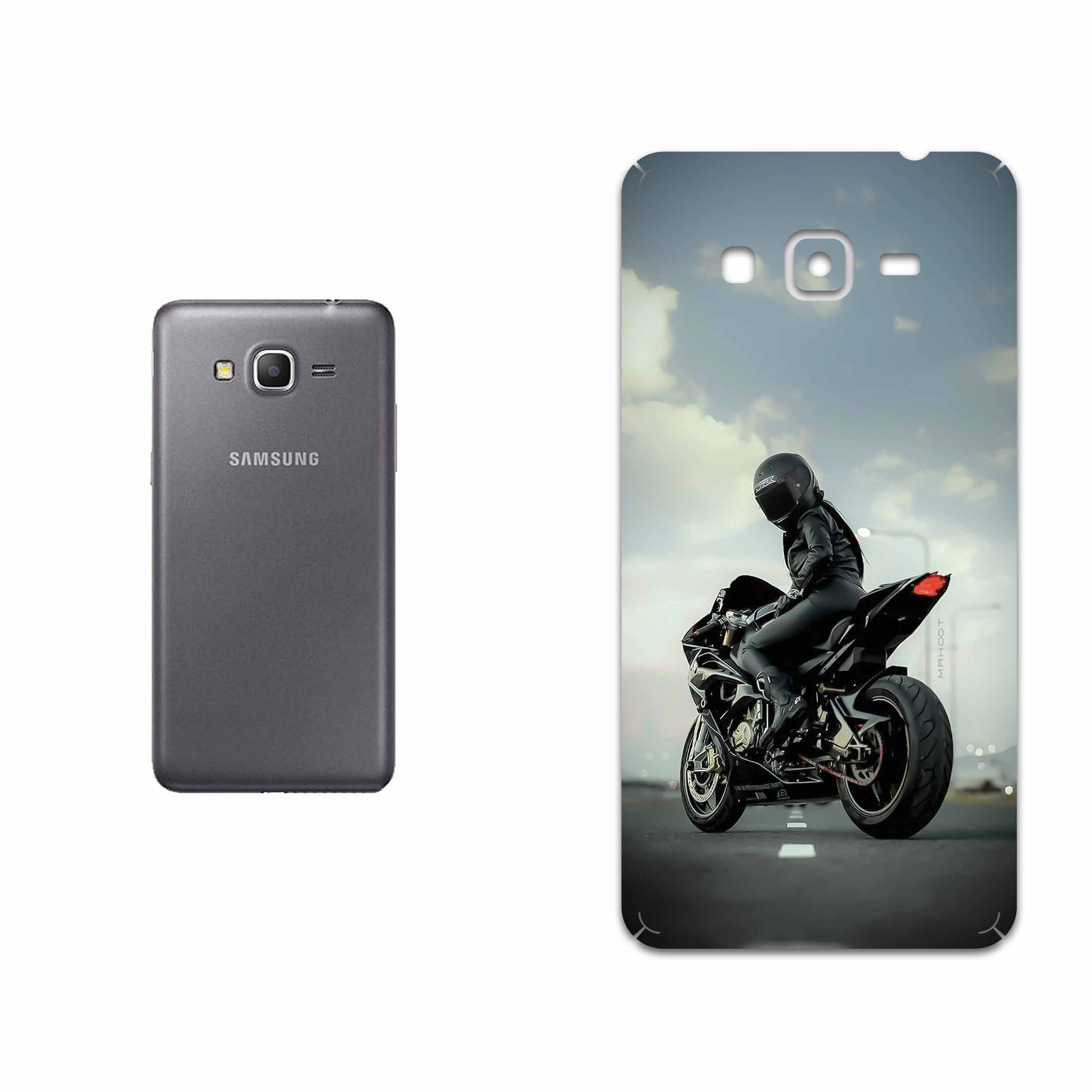برچسب پوششی ماهوت مدل Motorcycling مناسب برای گوشی موبایل سامسونگ Galaxy Grand Prime