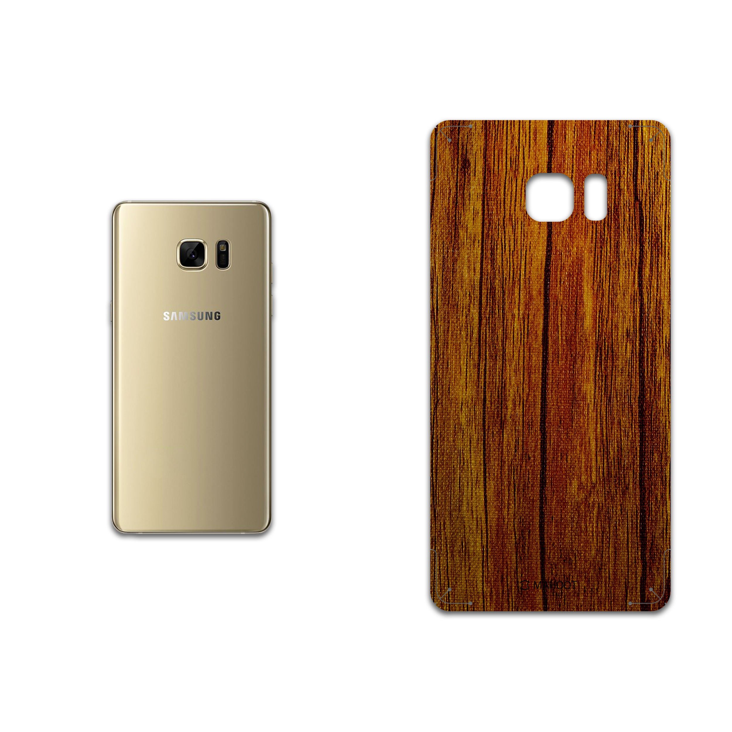 برچسب پوششی ماهوت مدل Orange-Wood مناسب برای گوشی موبایل سامسونگ Galaxy Note 7