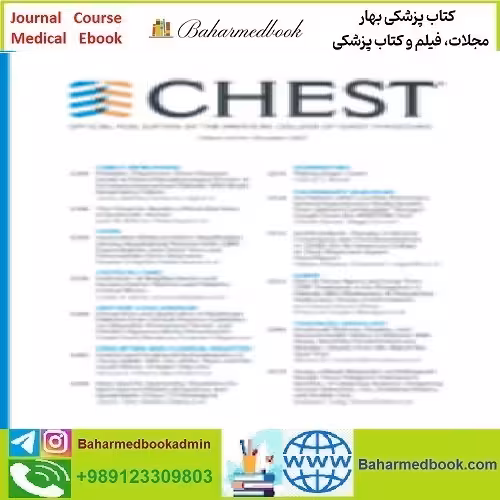 Chest Volume 164 Issue 1 to Issue 6 2023 TRUE PDF price 10€ - کتاب پزشکی بهار