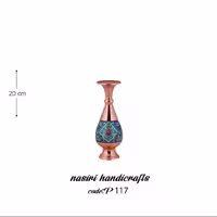 گلدان صراحی سایز 20 مس و پرداز نصیری