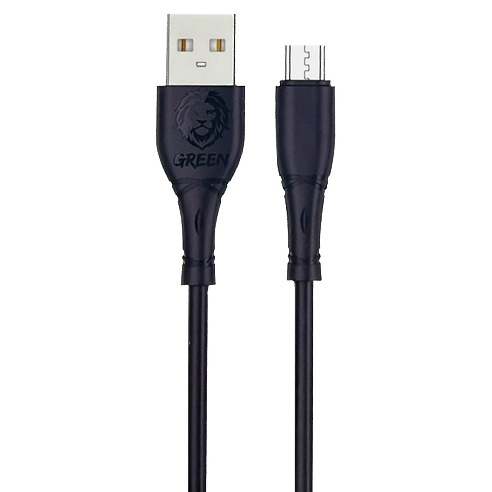 کابل شارژ USB به micro USB گرین لاین مدل GNCMCBK طول 1 متر توان 2.4 آمپر