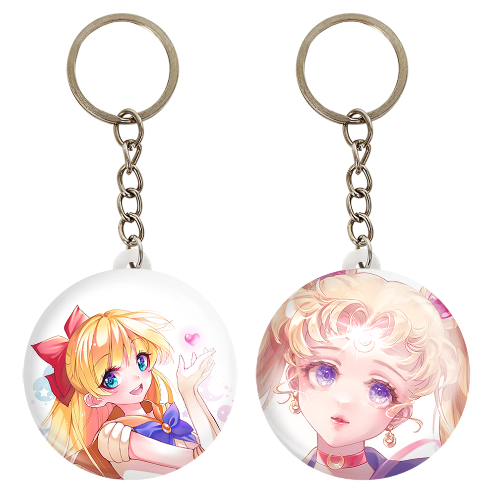 جاکلیدی خندالو مدل اوساگی تسوکینو و میناکو اینو انیمه سیلور مون کد 1743817436 مجموعه 2 عددی